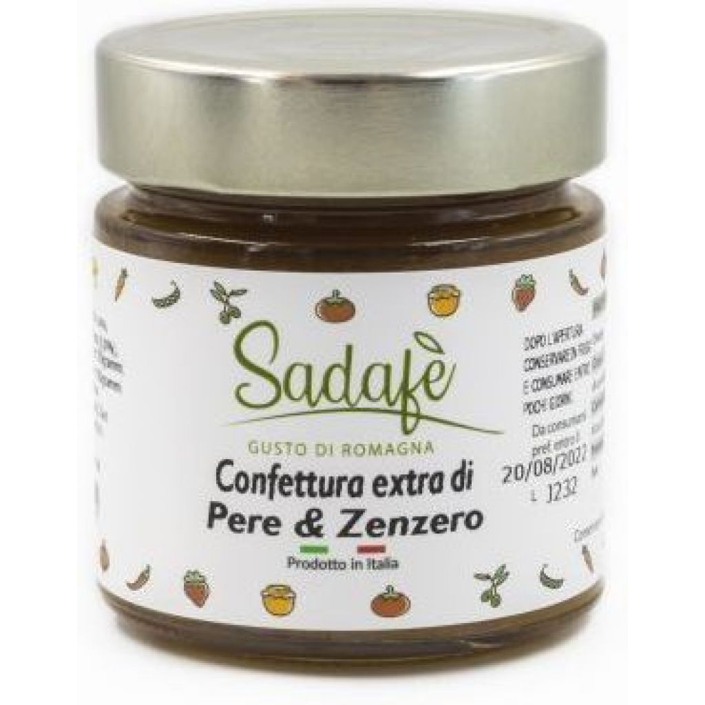 CONFETTURA EXTRA DI PERE E ZENZERO VASO DA 270g