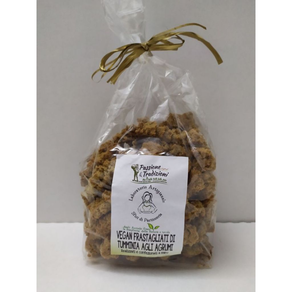 Biscotti Vegani Frastagliati di Tumminia agli Agrumi 350gr