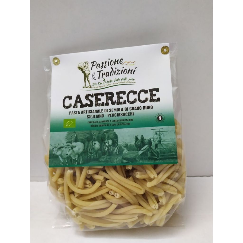 Caserecce Pasta Artigianale di Semola di Grano Duro Perciasacchi