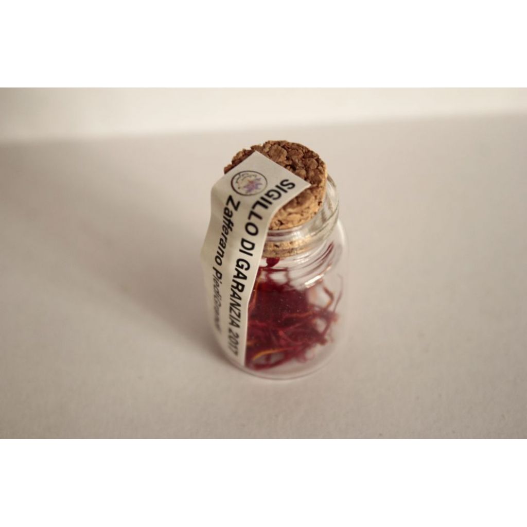 Zafferano bio in stimmi confezione in vetro