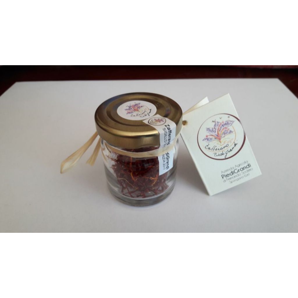 Zafferano Bio in stimmi confezionato in vetro