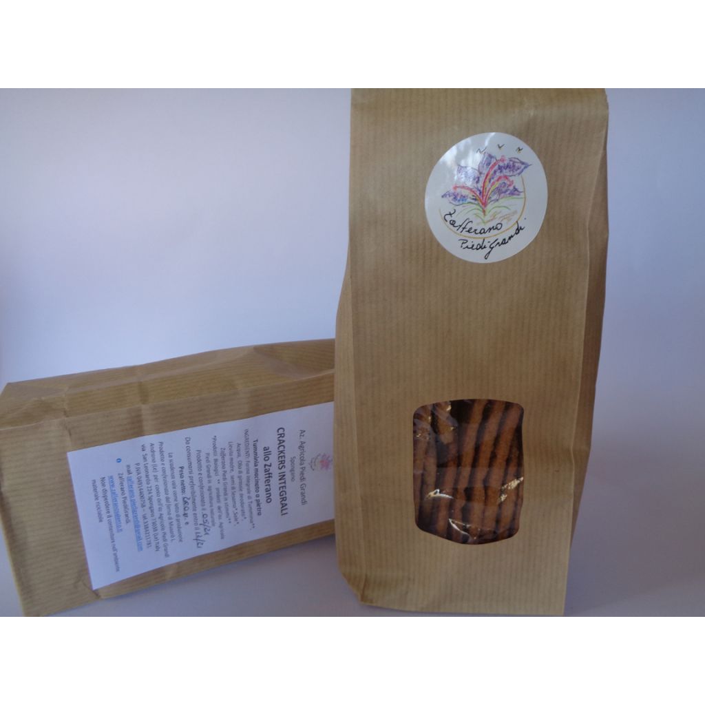 Crackers Integrali Bio allo Zafferano