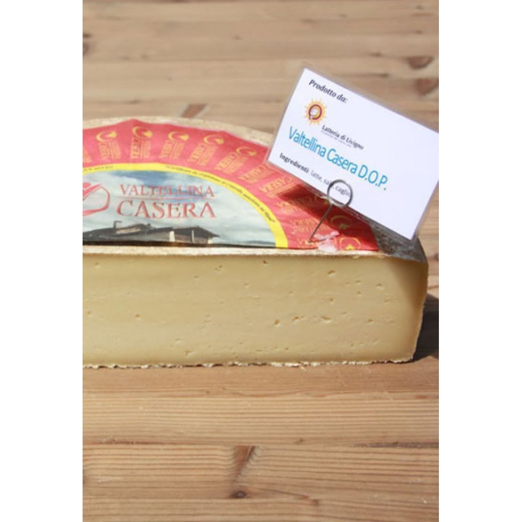 Formaggio Valtellina Casera D.O.P. Stagionato fino a 8 mesi (&frac12; forma) 2 Kg circa