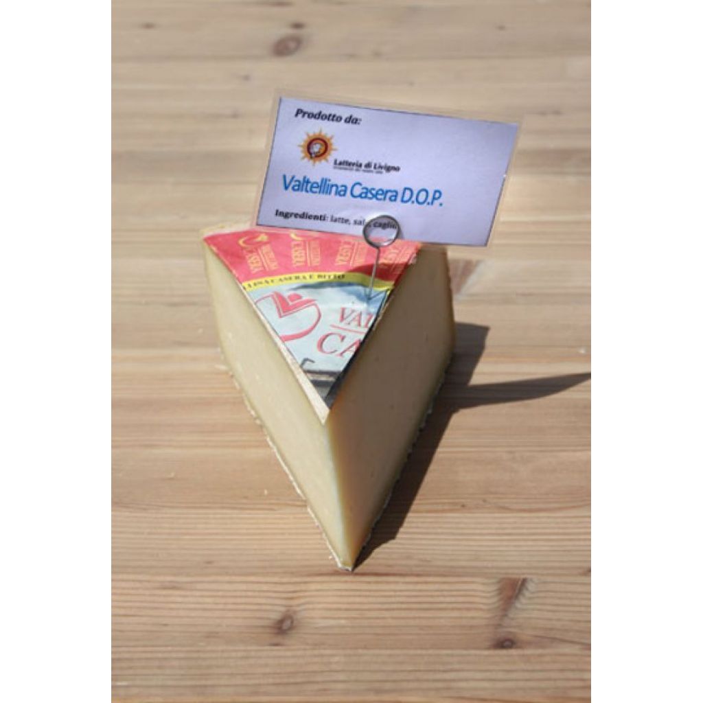 Formaggio Valtellina Casera D.O.P. Stagionato fino a 8 mesi(1/8 forma) 0.5 Kg ca.