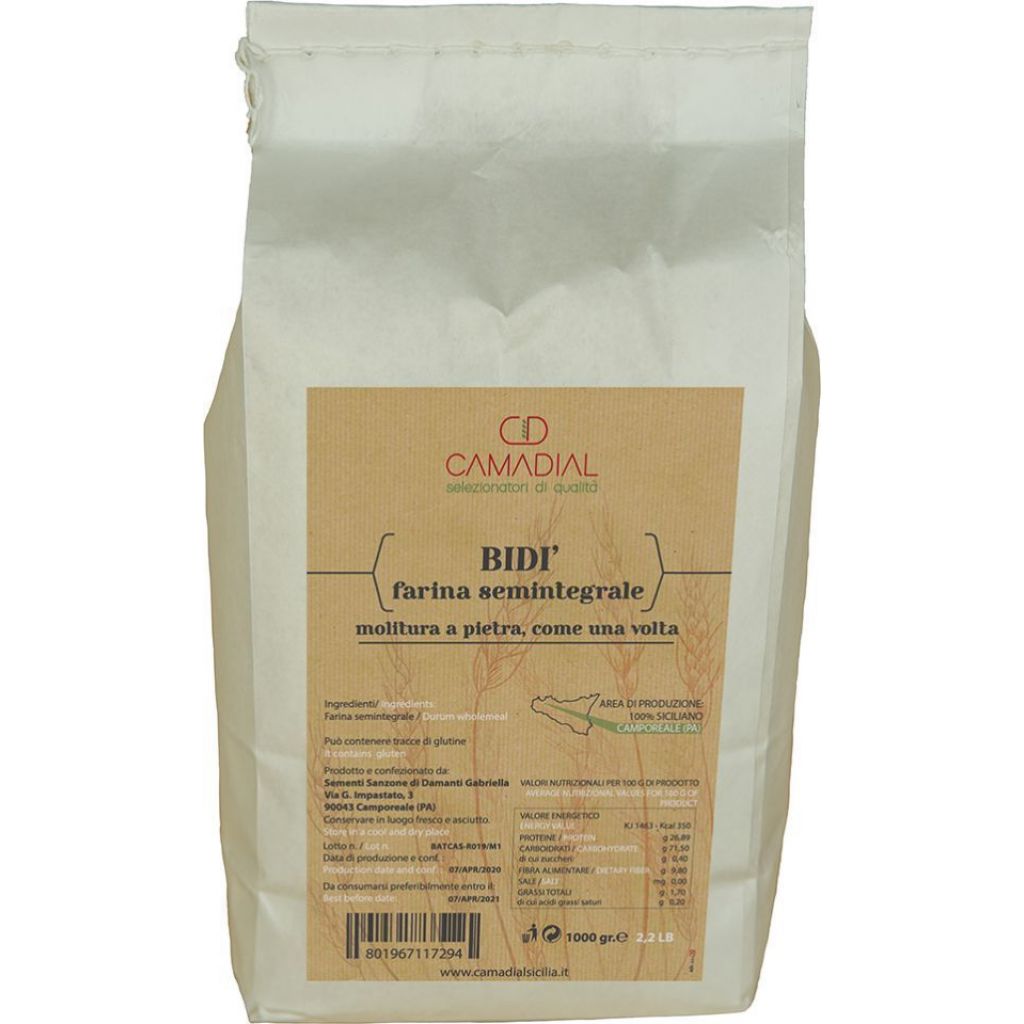 farina bid&igrave; semintegrale