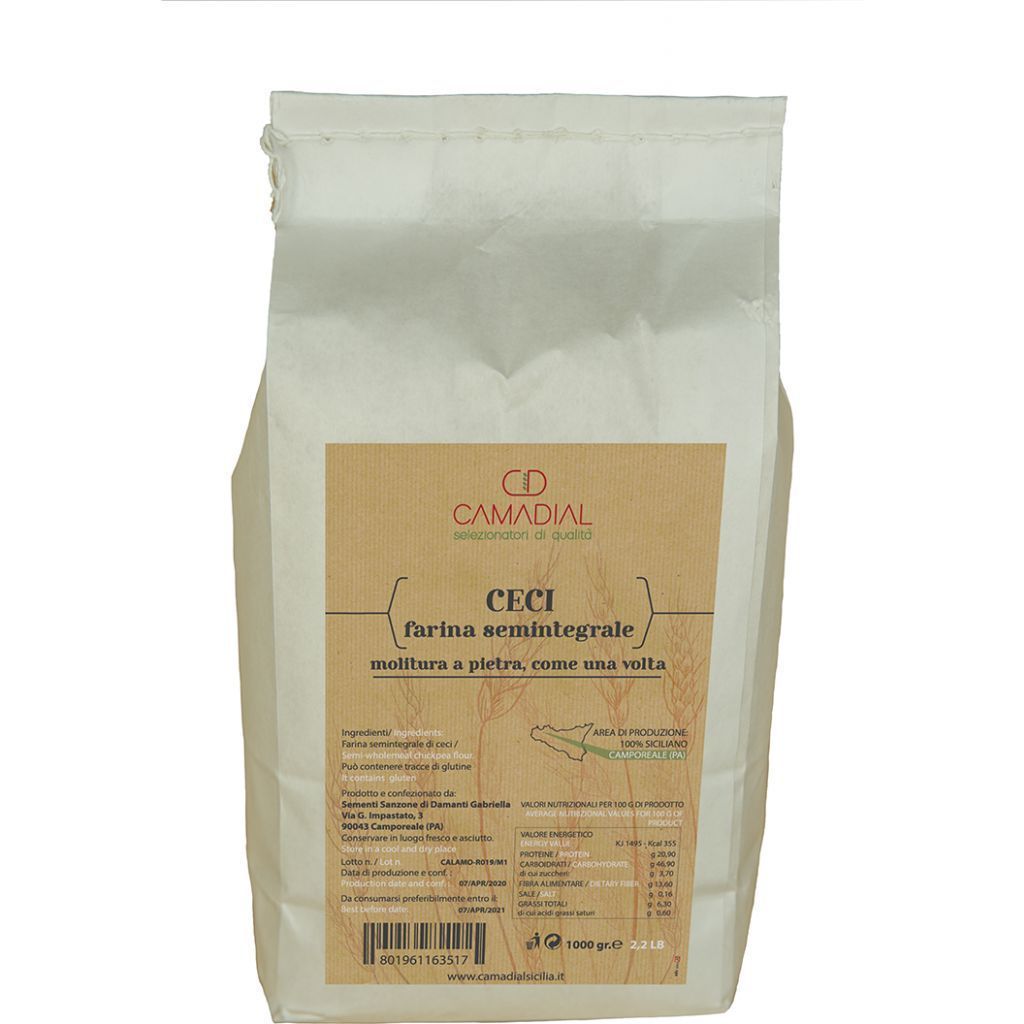 farina semintegrale di ceci