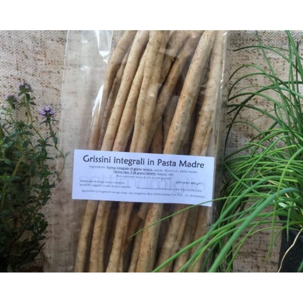 Grissini integrali in pasta madre