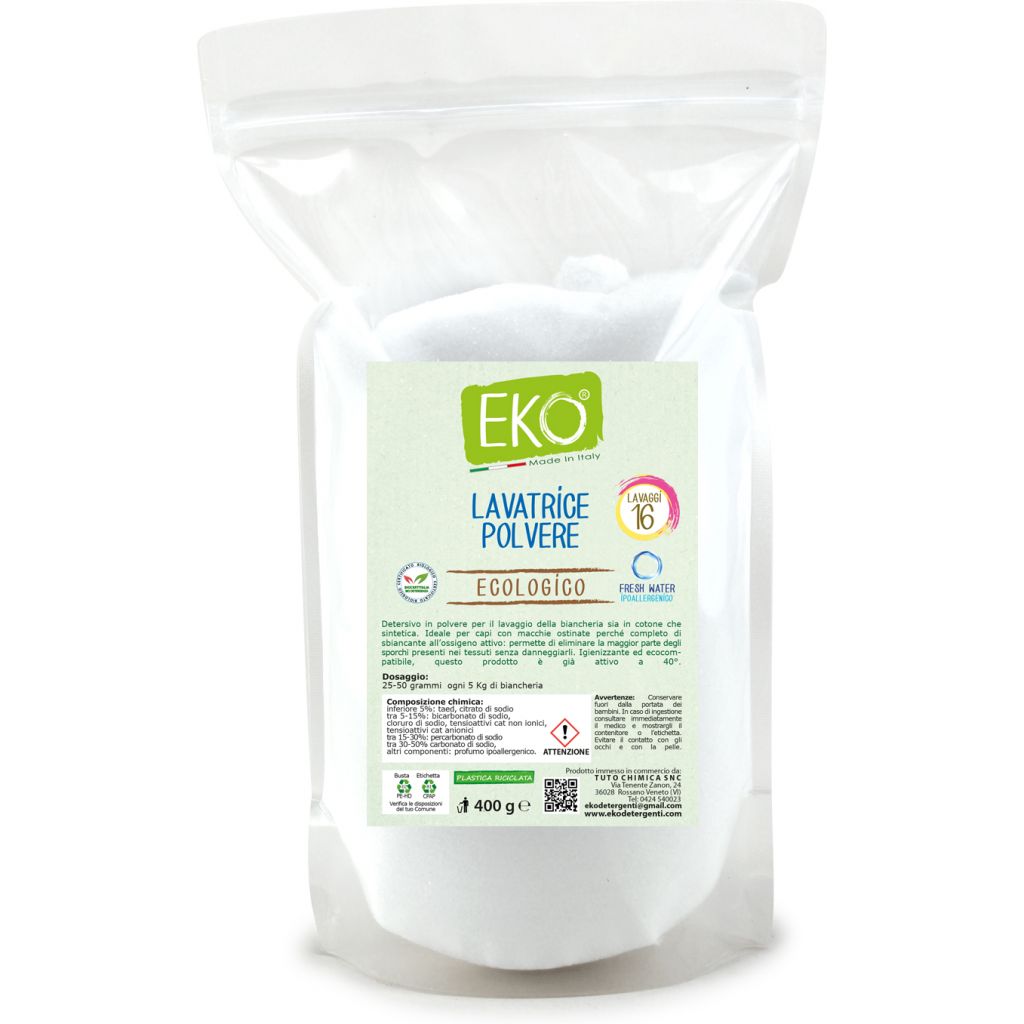 EKO detersivo polvere lavatrice ecologico 400g