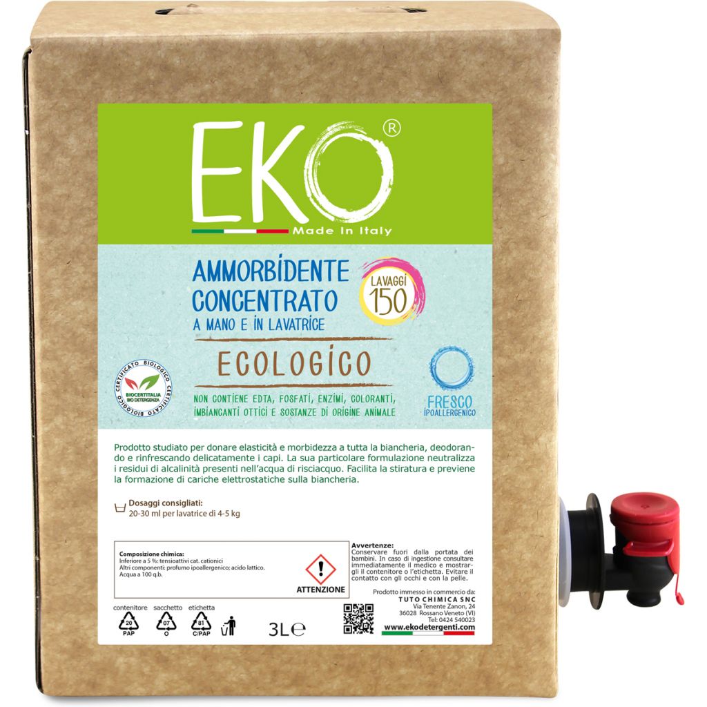 Eko ammorbidente ecologico liquido - FRESCO Bag in box 3L