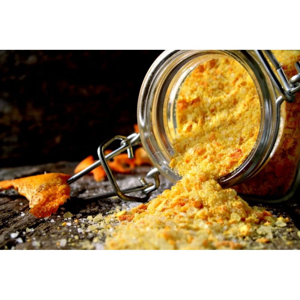 Salt flavored with sicilian orange - 200 gr