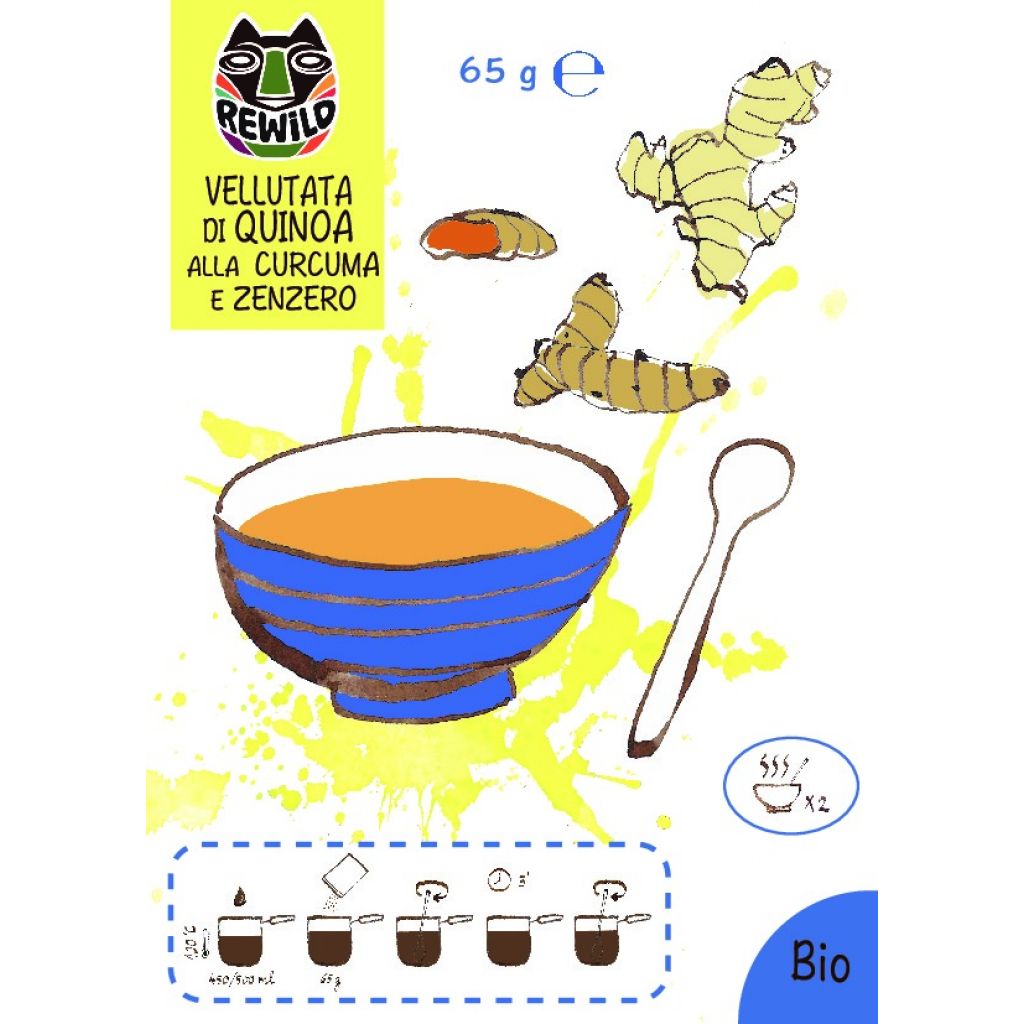 Vellutata di Quinoa allla Curcuma e Zenzero Bio 65g