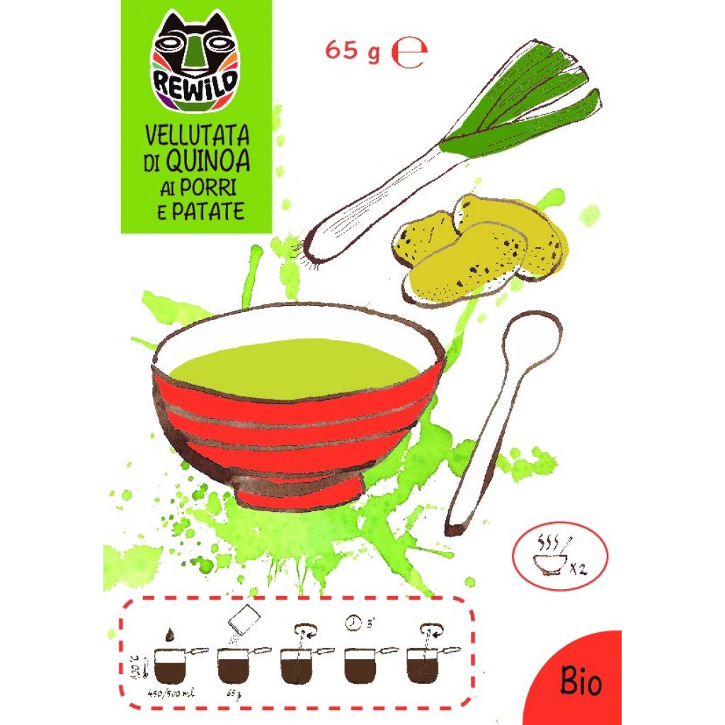 Vellutata di Quinoa ai Porri e Patate Bio 65g