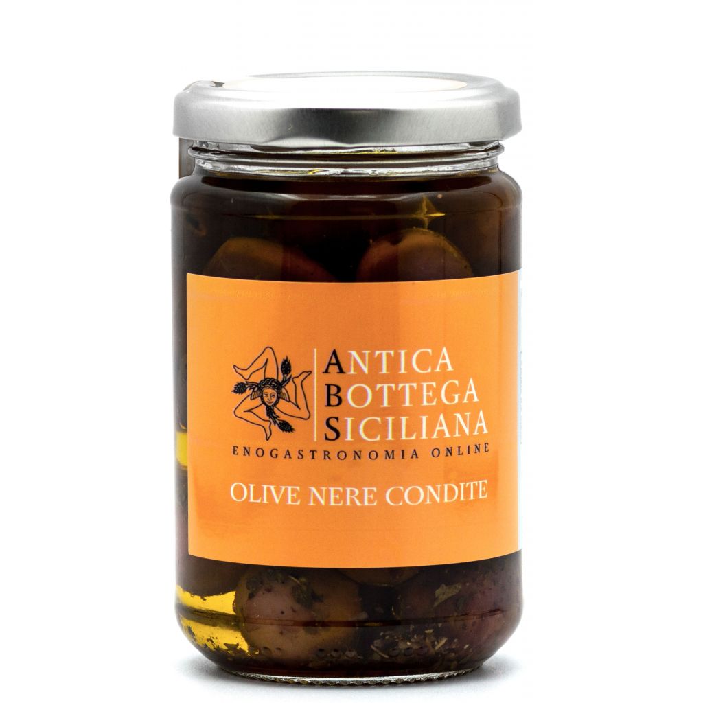 Olive nere condite - 280g