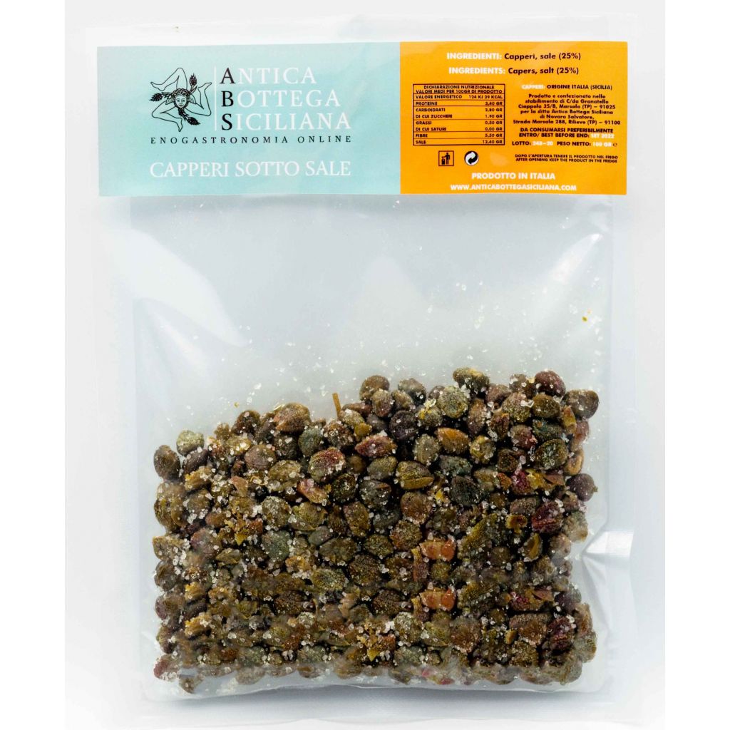Capperi siciliani sottosale - busta 100g