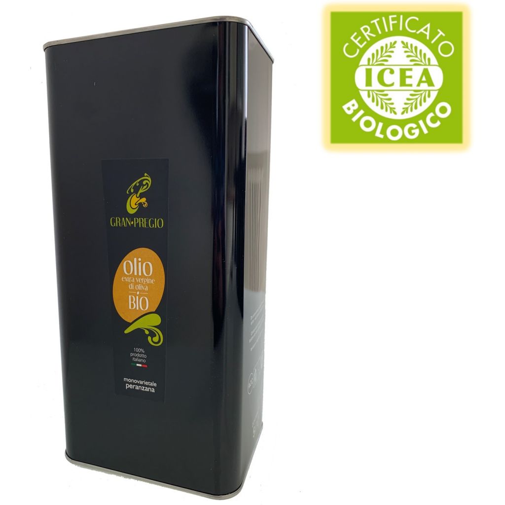 Olio Extravergine di Oliva Biologico - Gran Pregio Peranzana 5l