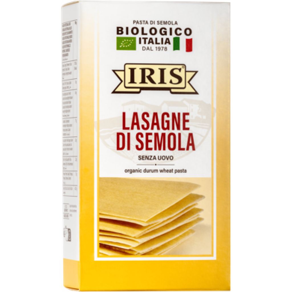 Lasagna without egg organic IRIS 250 g