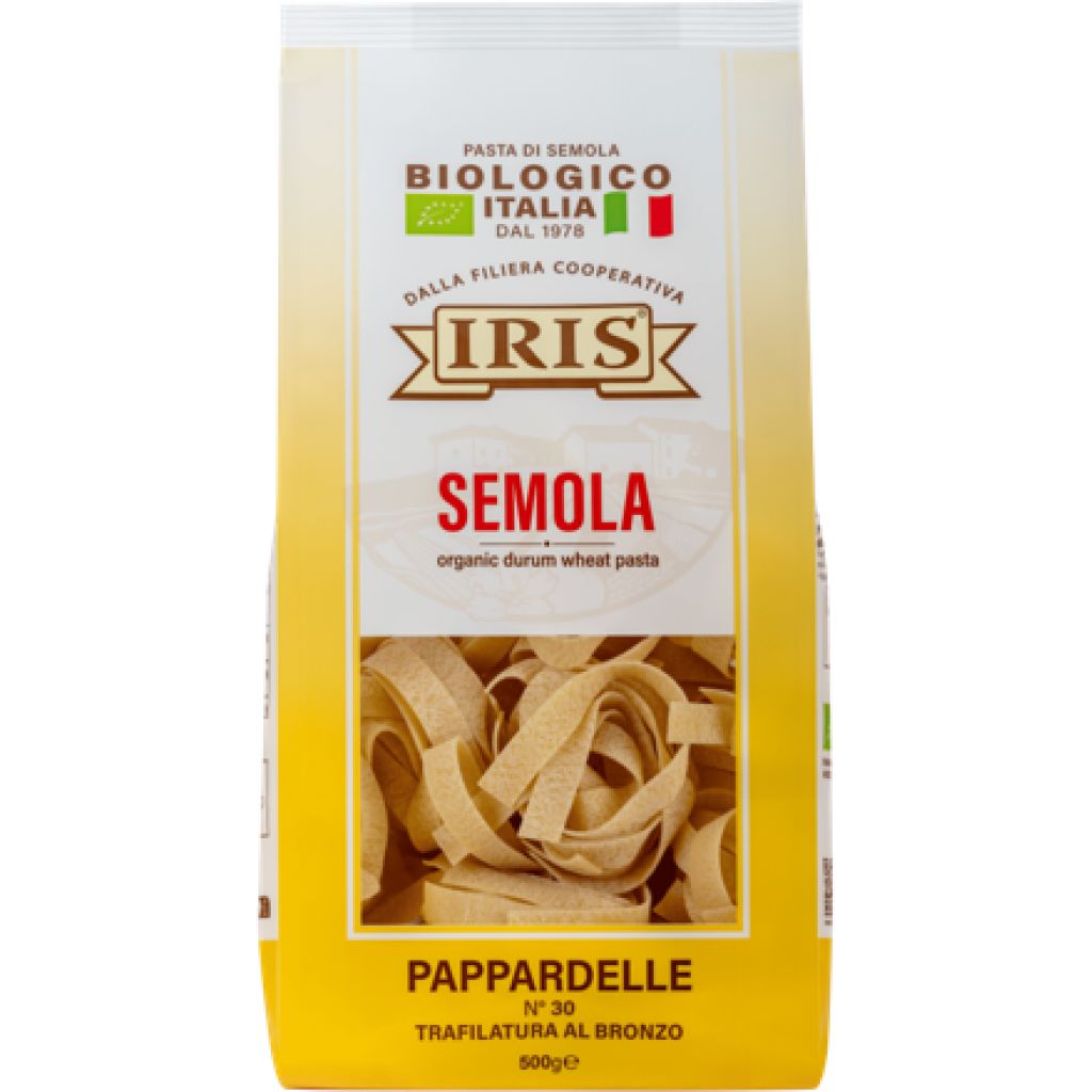 IRIS organic semolina pappardelle 500 g NEW