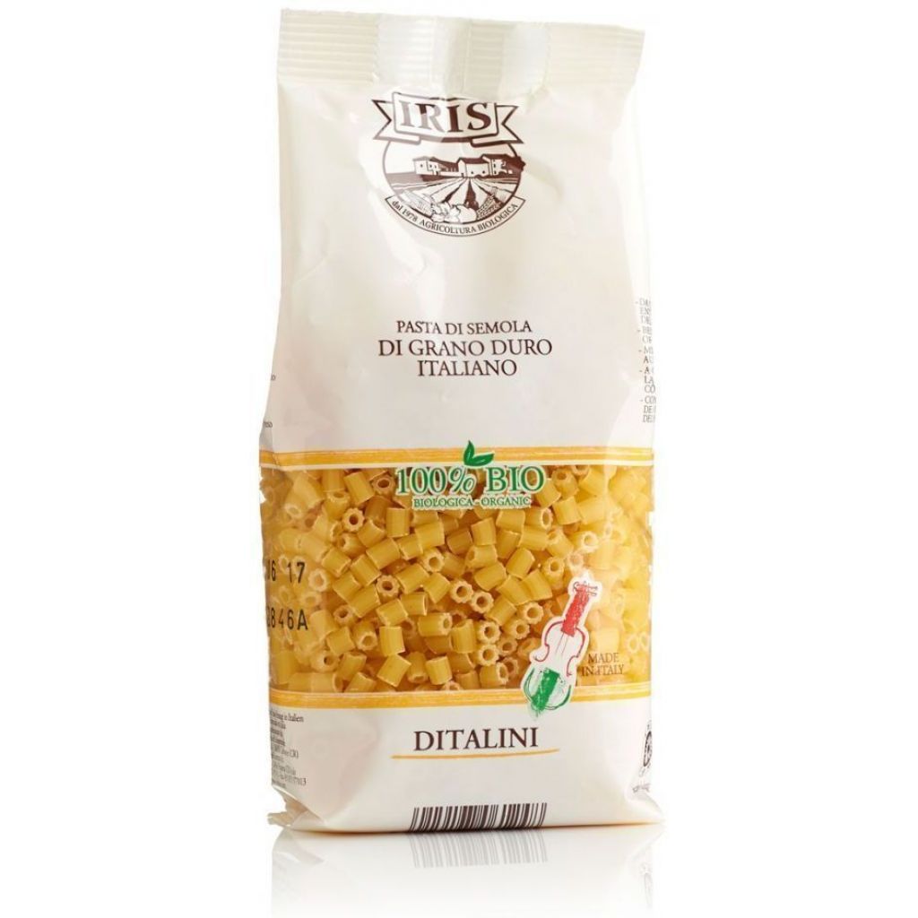 Ditalini rigati organic semolina IRIS 250 g