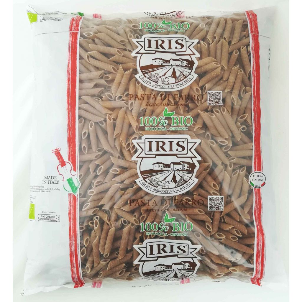 Semi-wholemeal spelled penne Bio IRIS 3Kg