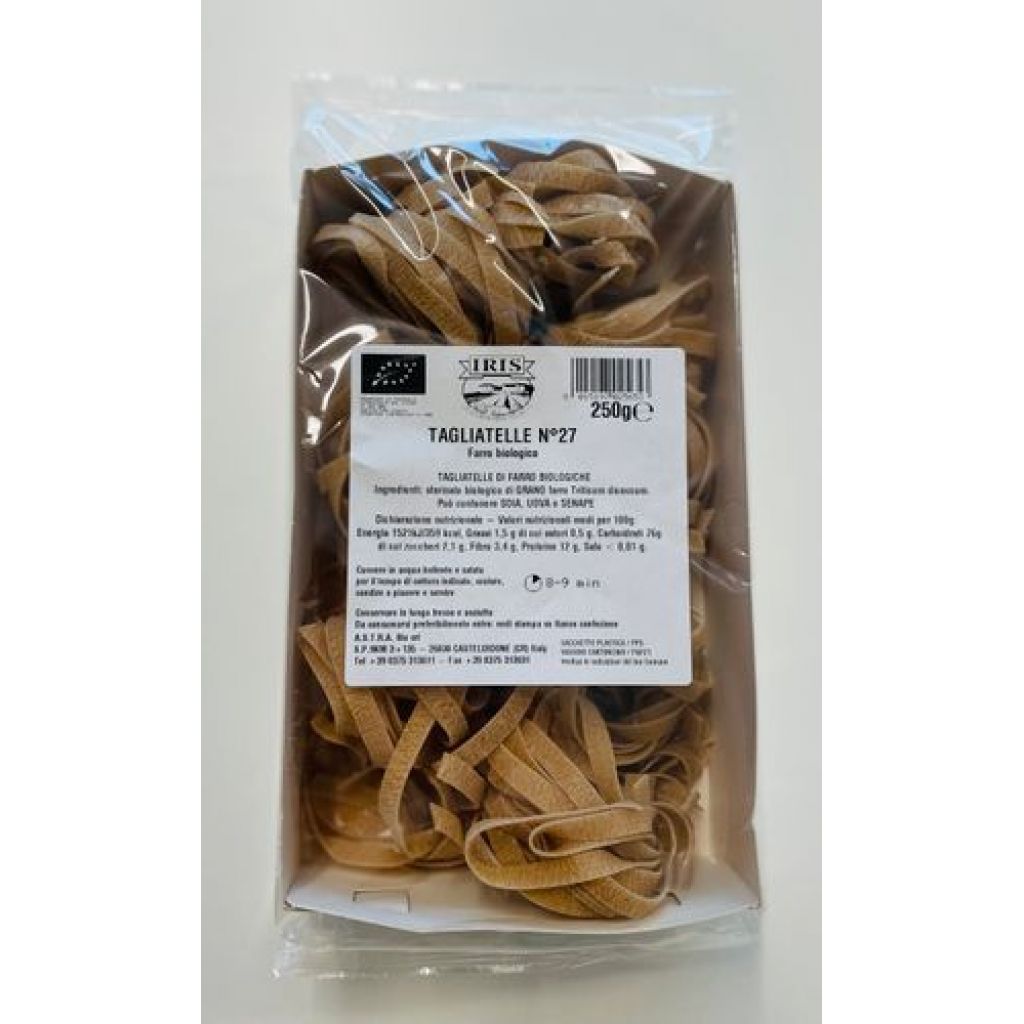 Organic green tagliatelle IRIS 500 g
