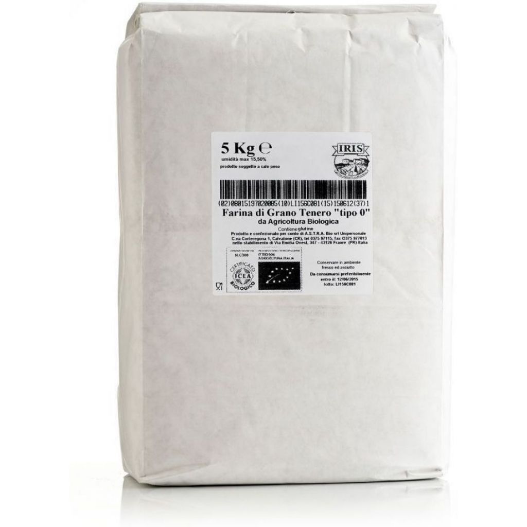 Soft wheat flour type 0 bio IRIS 5 Kg