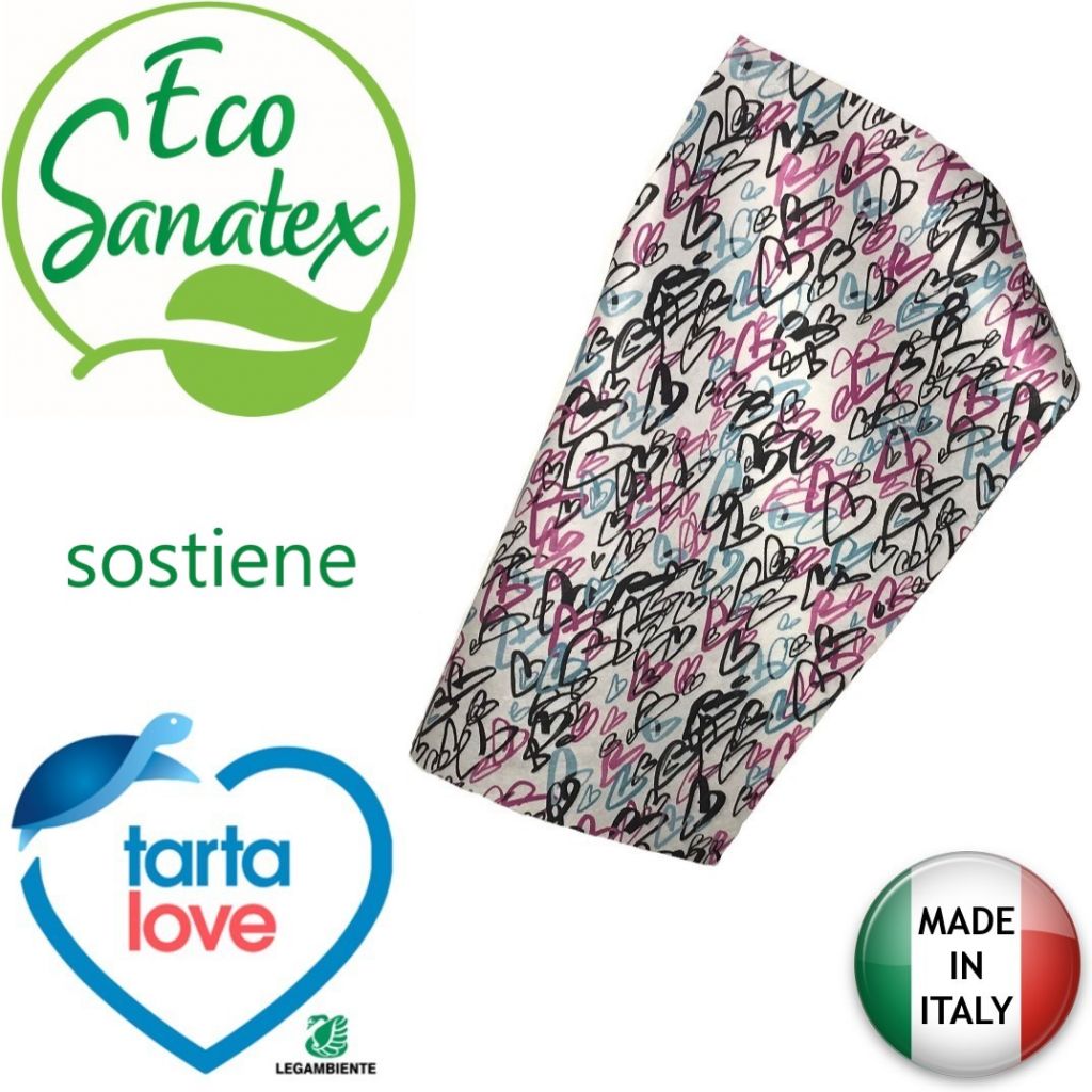 EcoSanatex - TartaLove (Legambiente)  Panno AsciugaTutto Microfibra 40x60cm