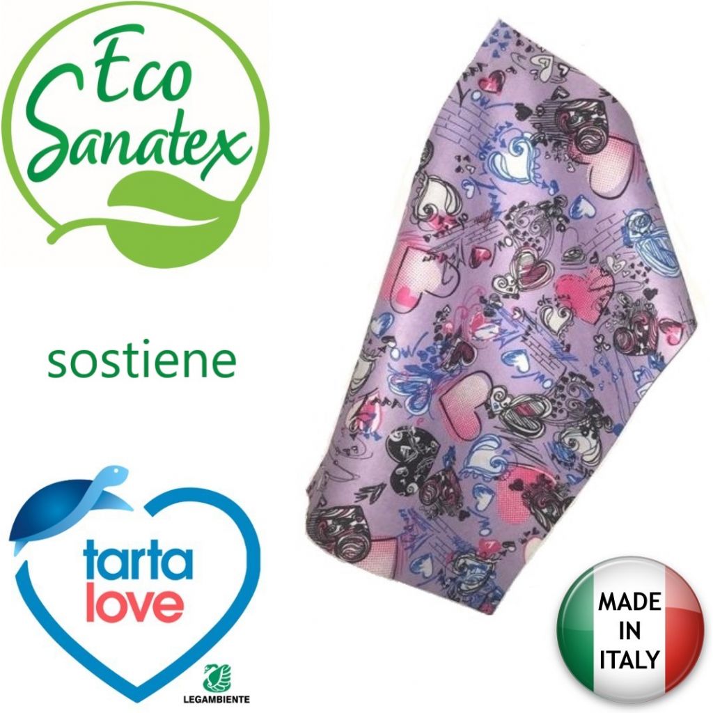 EcoSanatex - TartaLove (Legambiente)  Panno AsciugaTutto Microfibra 40x60cm