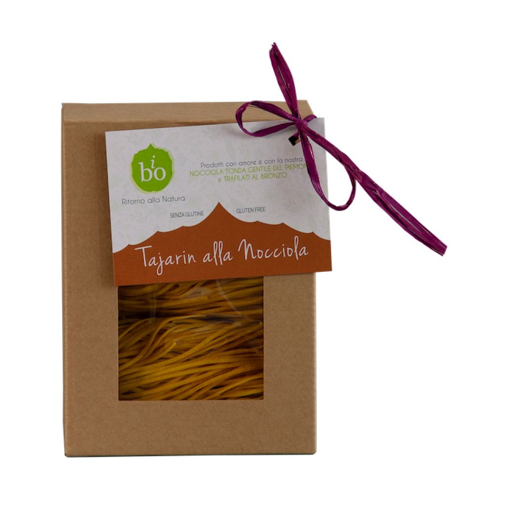 Tajarin pasta secca all'uovo alla nocciola 250 gr scatola