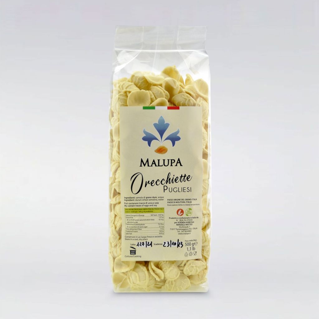 PASTA SECCA ORECCHIETTE PUGLIESI - 500 GR