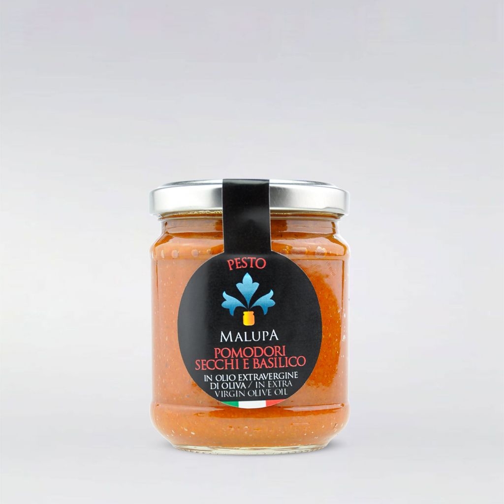 PESTO DI POMODORI SECCHI E BASILICO - 185 GR