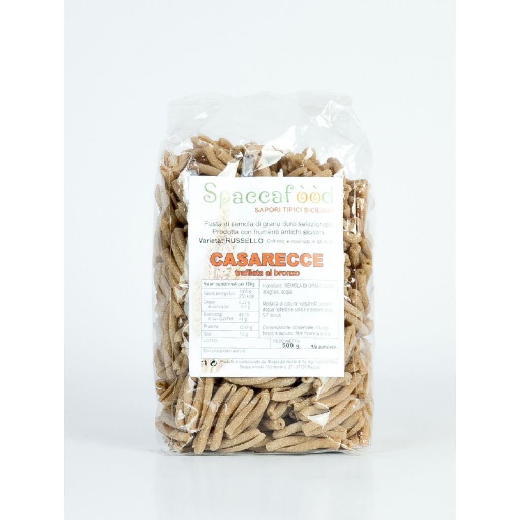 Casarecce integrali - Pasta Farina Russello | 1 Conf. 500 gr