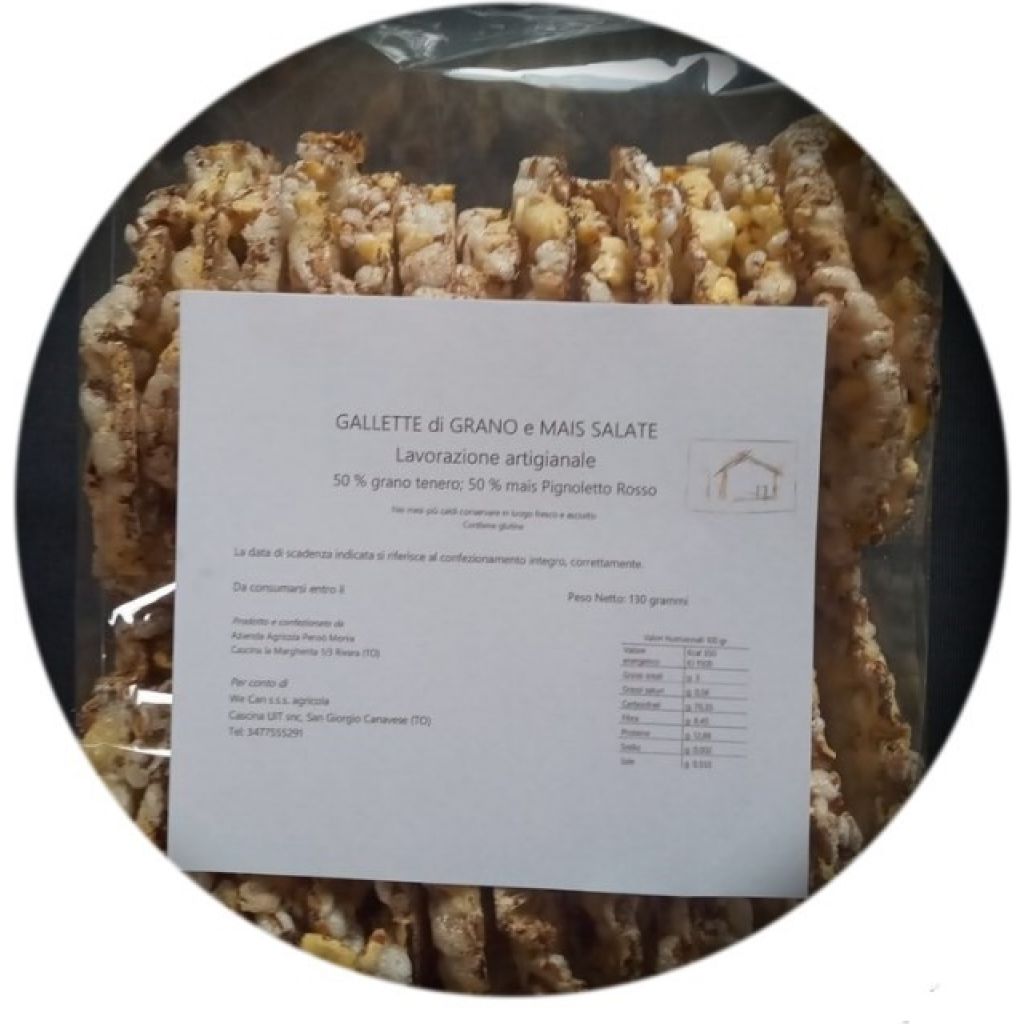 Gallette di grano e mais salate - formato grande