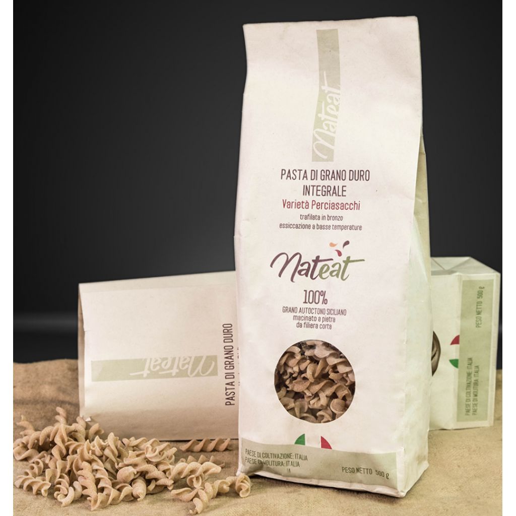 FUSILLI INTEGRALI GRANO DURO AUTOCTONO VARIETA' PERCIASACCHI