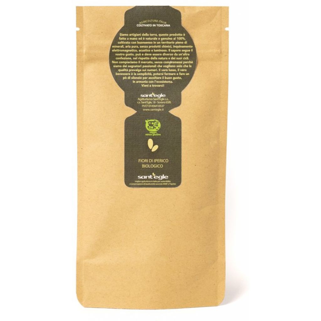 Organic St. John's Wort flowers, herbal tea