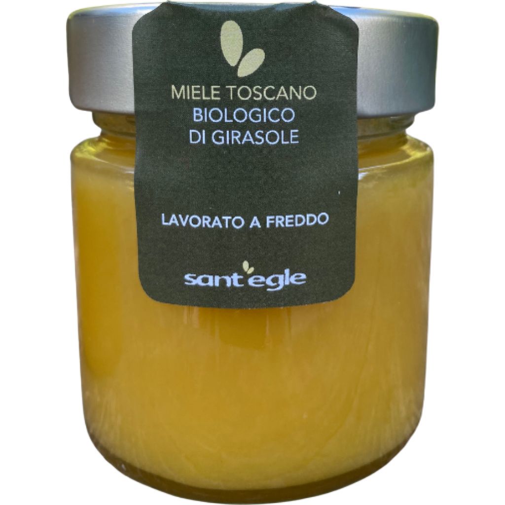 Organic raw Sant'Egle di Girasole honey 250 gr