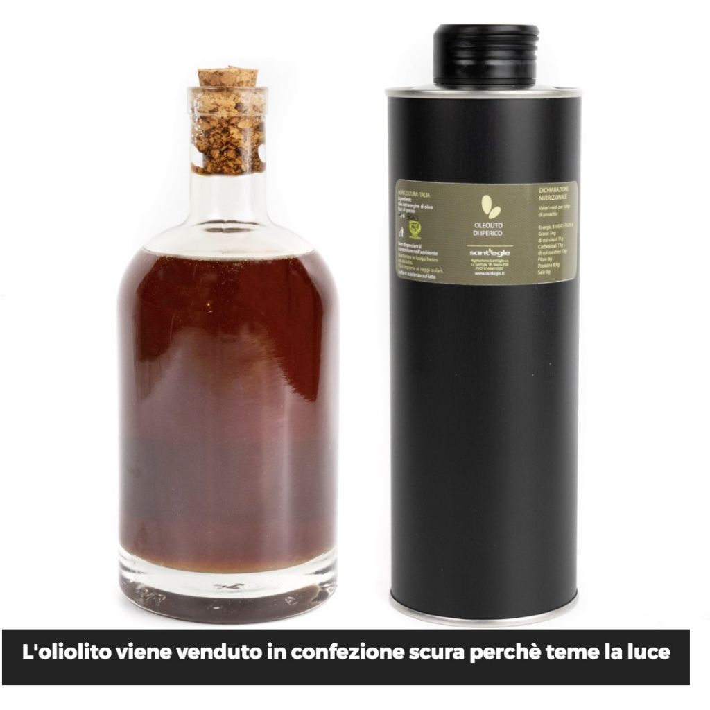 Organic hypericum oil, cosmetic 500 ml