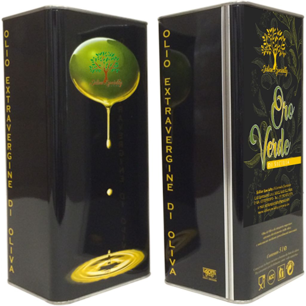 Olio Extravergine d'Oliva Estratto a Freddo in Latta da 5 Lt - Made in Sicily