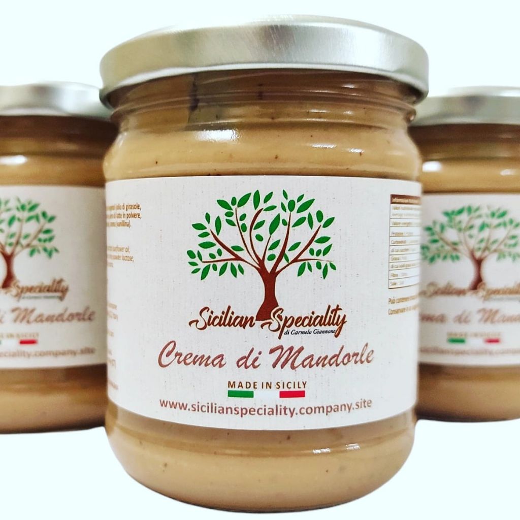 Crema di Mandorle Siciliane in Vasetti da 190 gr