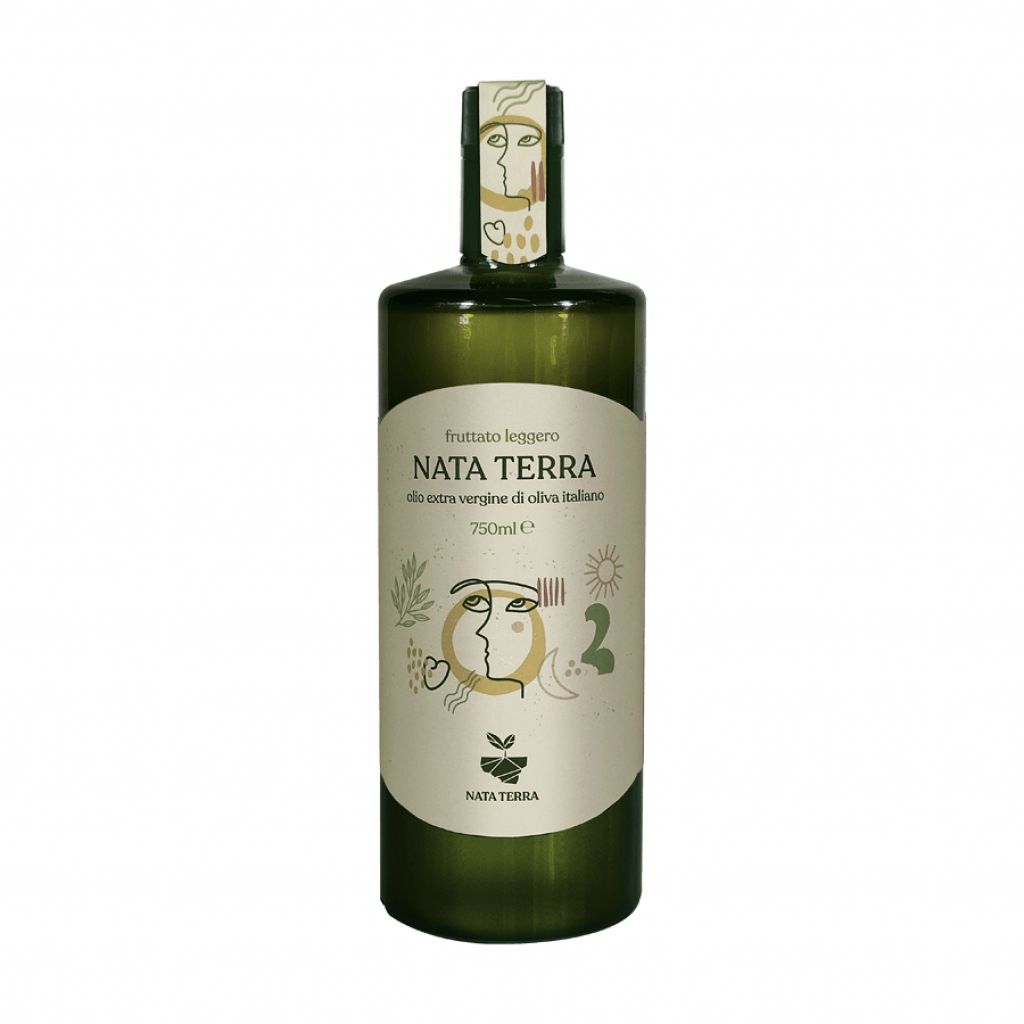 Olio Evo Nata Terra Bottiglia da 0,750 lt Fruttato Leggero