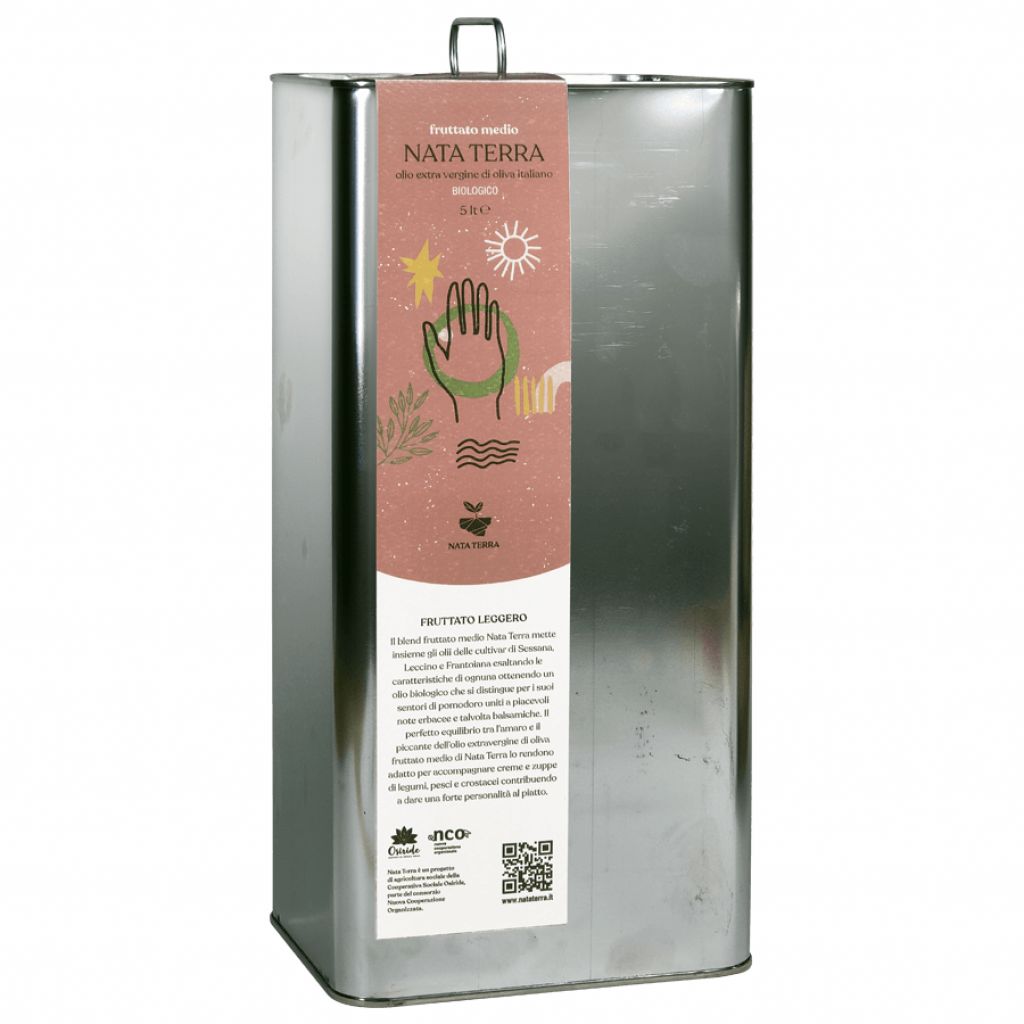 Olio Evo Nata Terra Latta da 5 lt Fruttato Medio