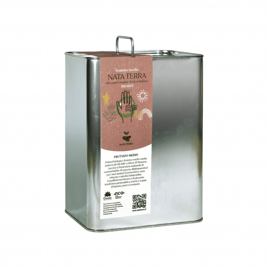 Olio Evo Nata Terra Latta da 3 lt Fruttato Medio