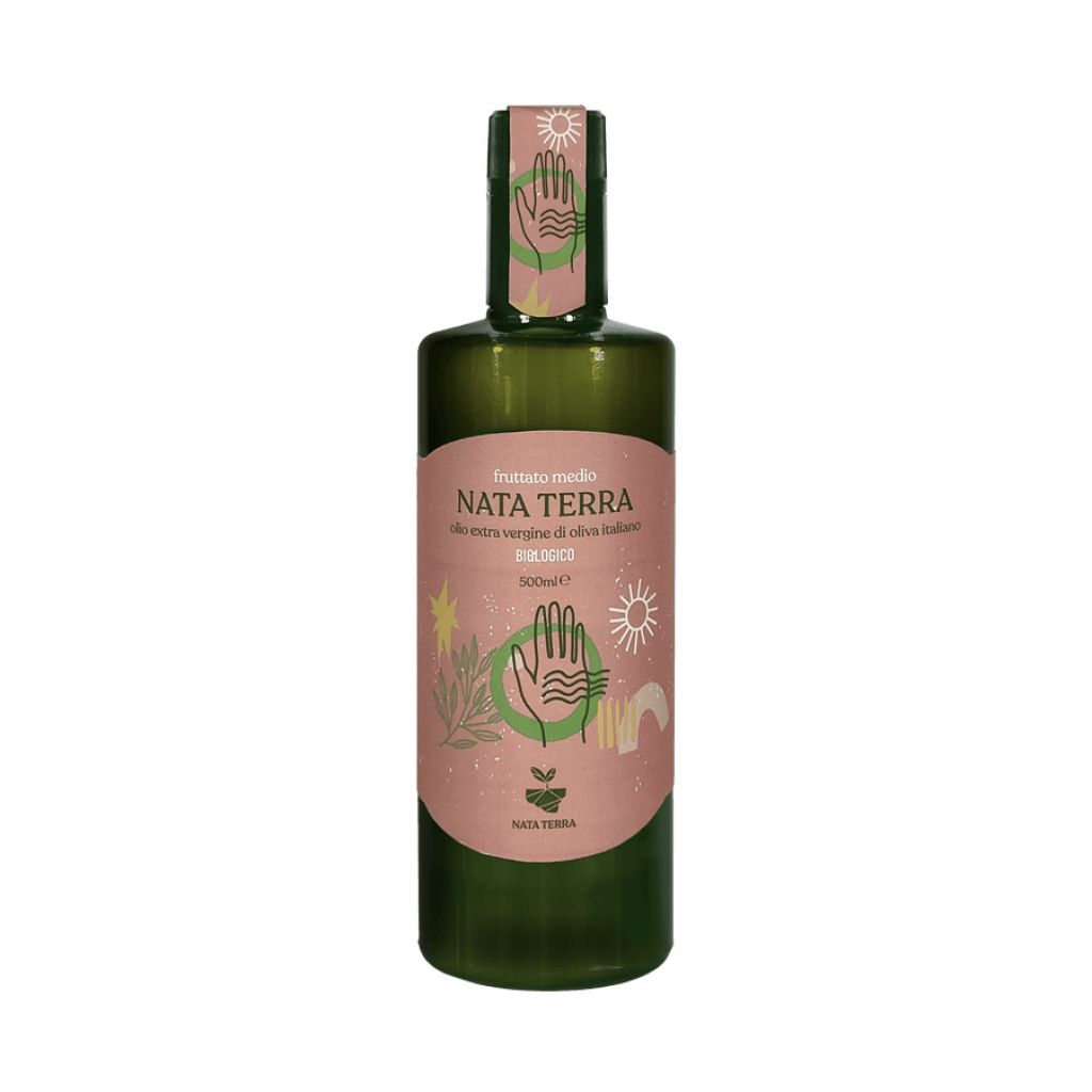 Olio Evo Nata Terra Bottiglia da 0,500 lt Fruttato Medio