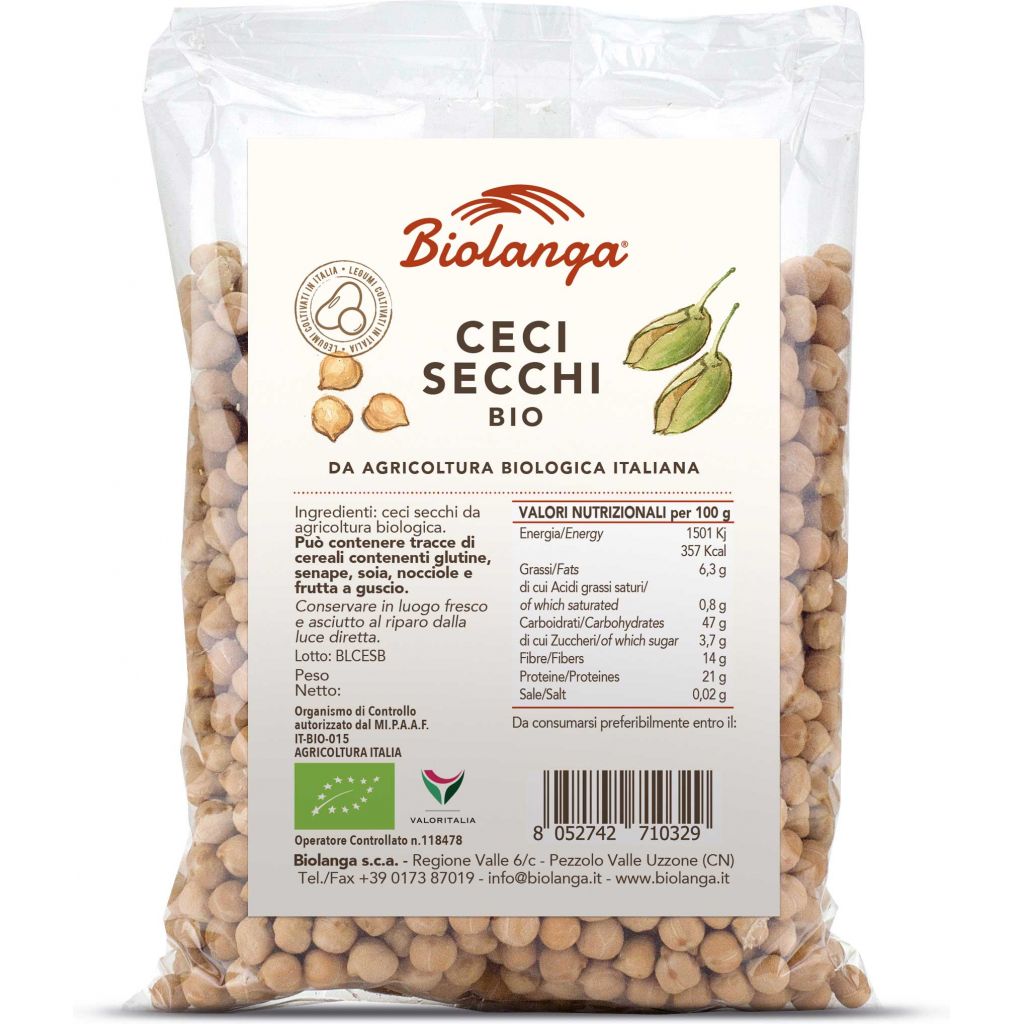 Ceci secchi bio 500 g