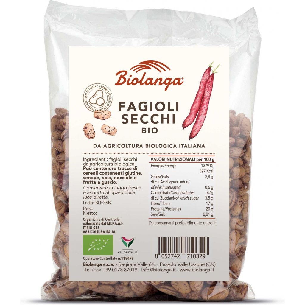 Fagioli secchi bio 500 g