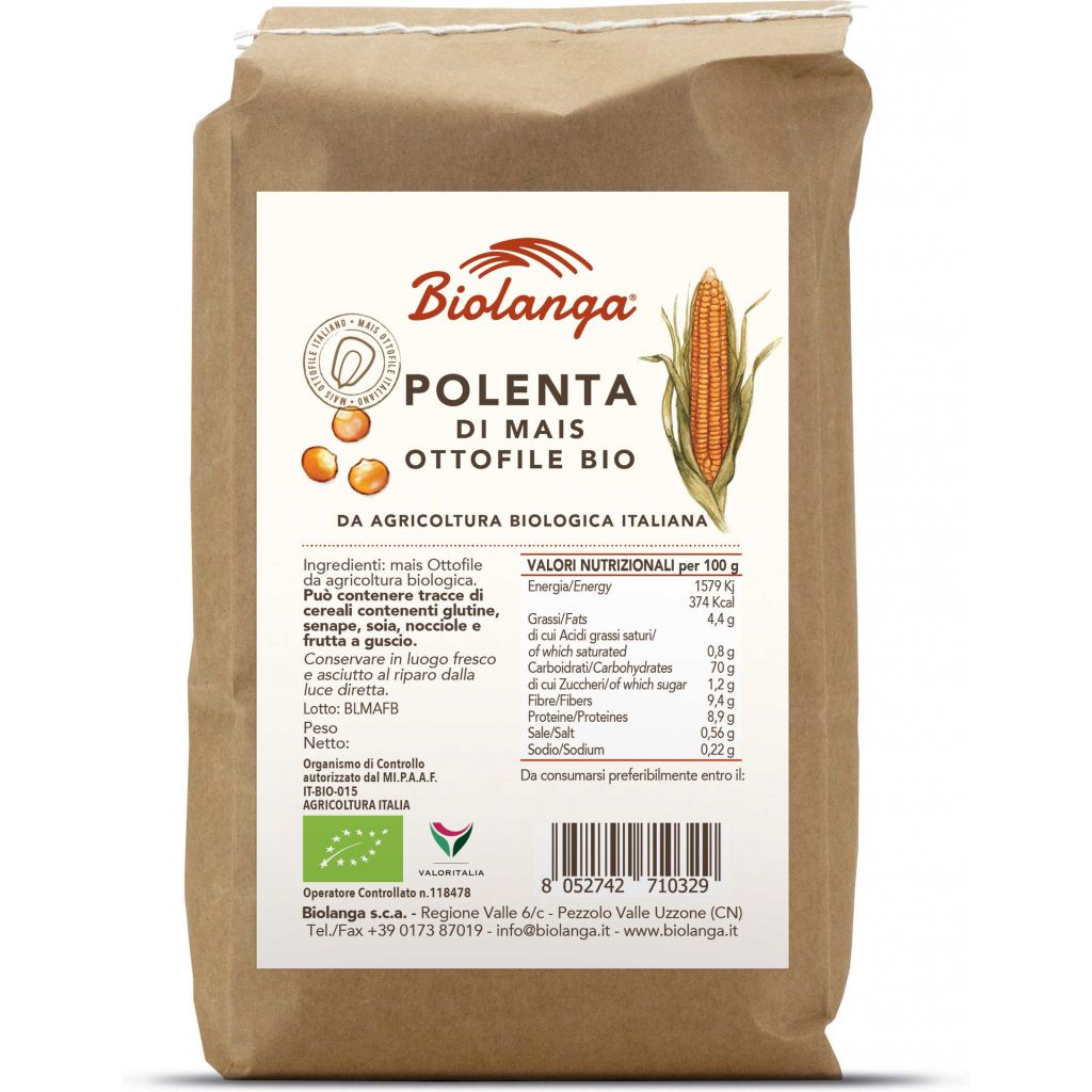 Farina di mais ottofile bio 1 Kg