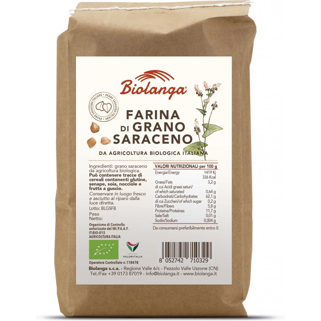 Farina di grano saraceno bio 1 Kg