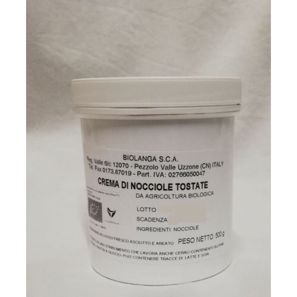 Pasta di nocciole TGT tostate bio vasetto PET 500 g