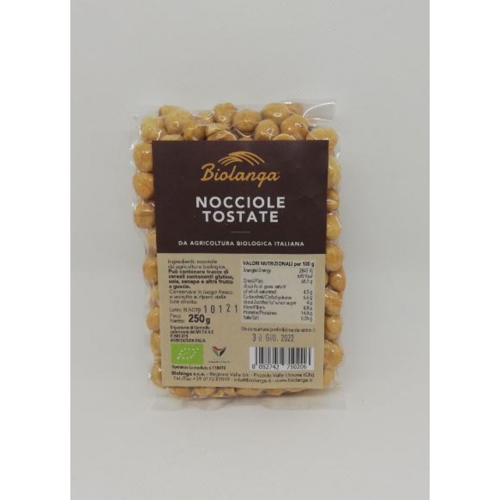 Nocciole TGT tostate bio sottovuoto 250 g