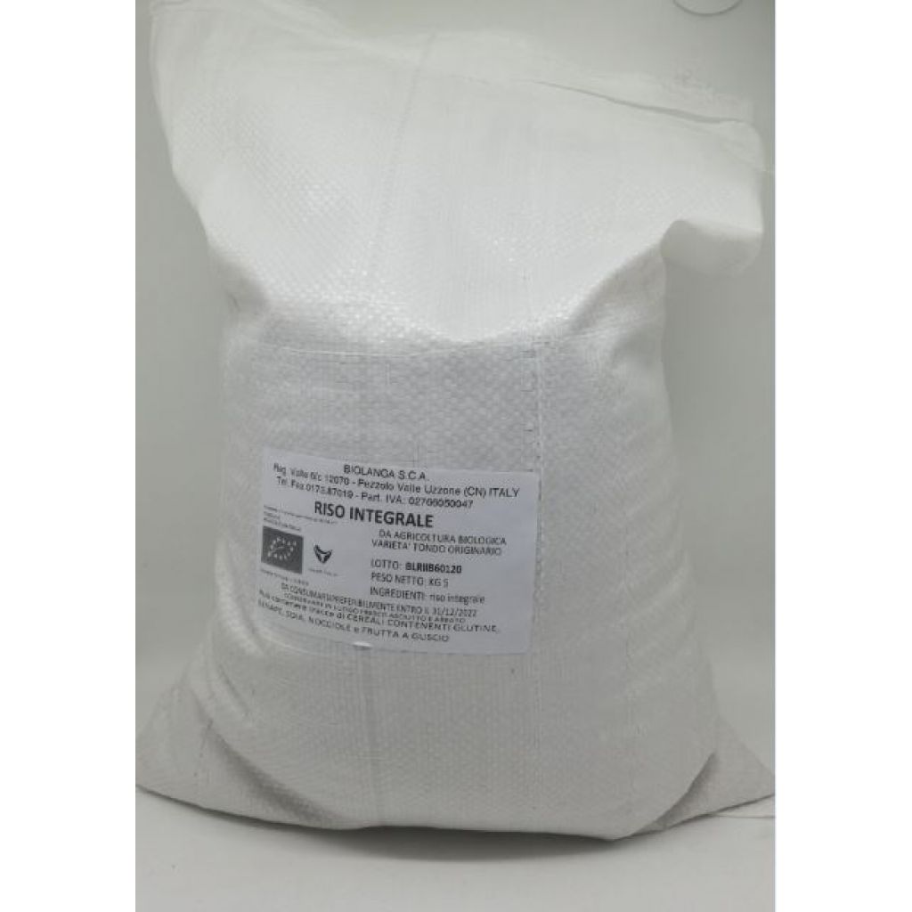 Riso integrale bio sacco da 5Kg