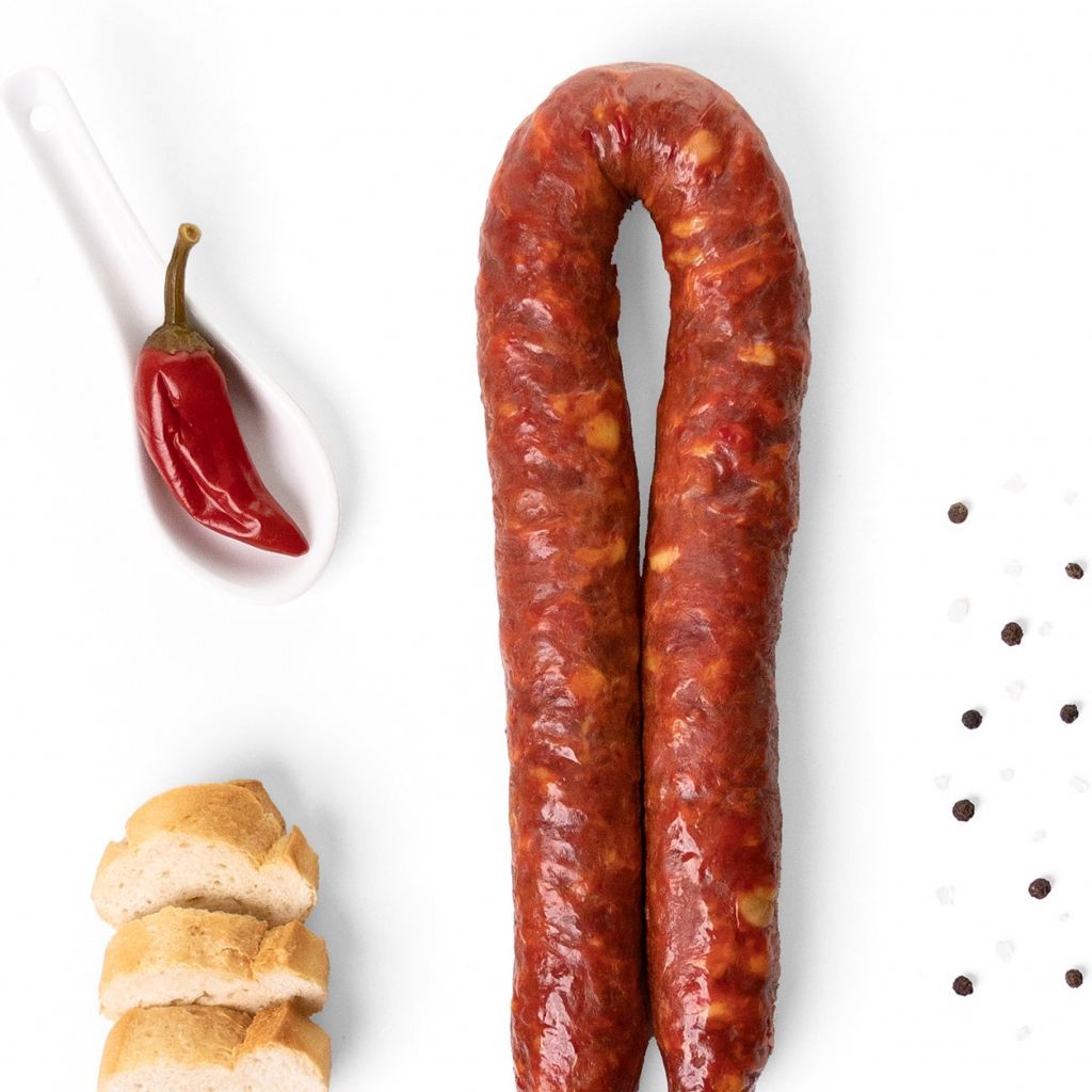 Salsiccia piccante di suino nero di Calabria